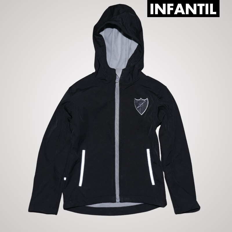CHAQUETA NEGRA MALAGA CF -INFANTIL-