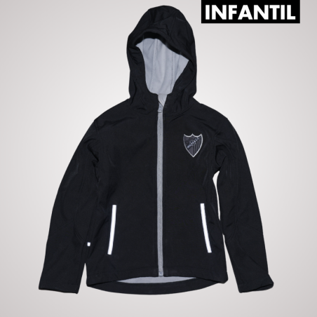 CHAQUETA NEGRA MALAGA CF -INFANTIL-