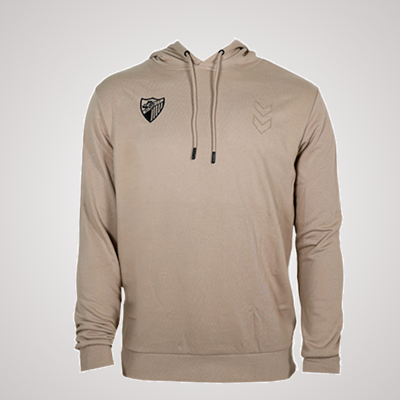 SUDADERA ALGODÓN BEIGE ACTIVE MALAGA CF