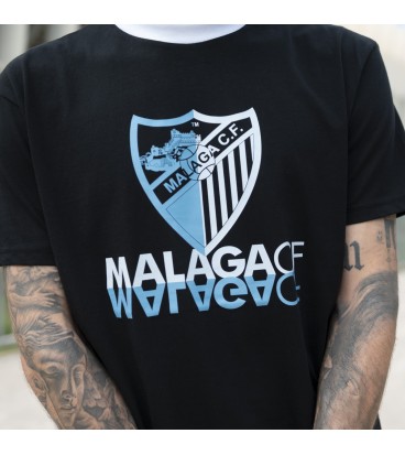 CAMISETA CHARACTERS ALGODÓN NEGRA MALAGA CF