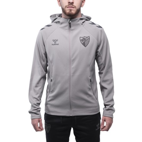 SUDADERA TRAVEL GRIS MALAGA CF