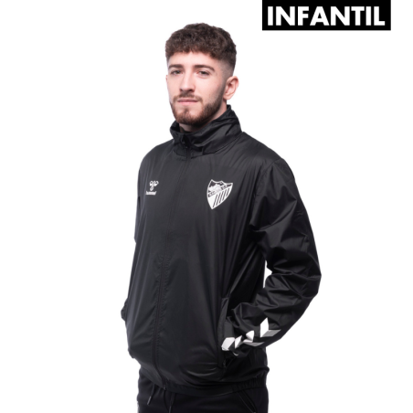 BLACK RAINCOAT MALAGA CF -JUNIOR-