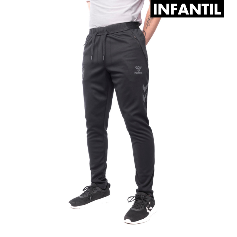 BLACK TRAVEL PANTS MALAGA CF -JUNIOR-