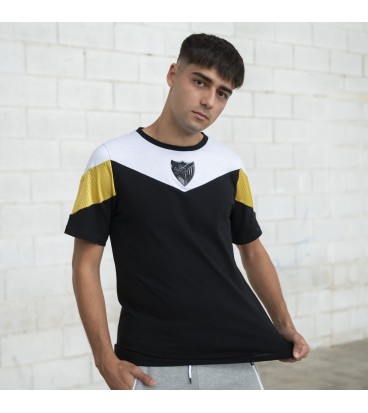 CAMISETA ALGODÓN NEGRA MALAGA CF