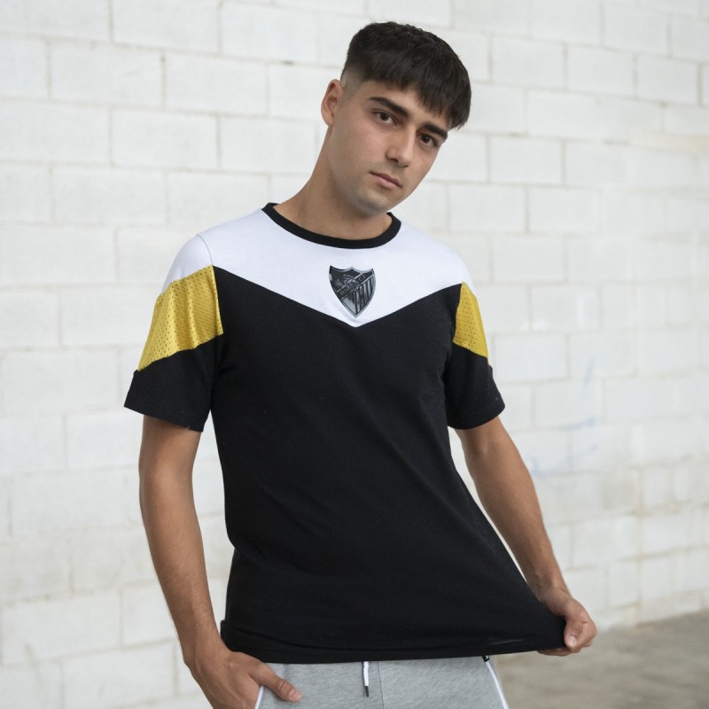 BLACK COTTON T-SHIRT MALAGA CF