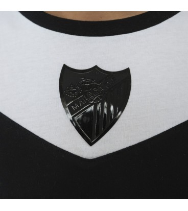 CAMISETA ALGODÓN NEGRA MALAGA CF