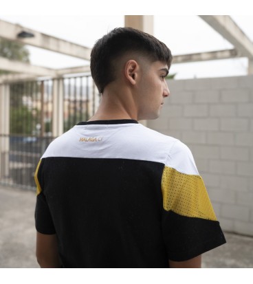 CAMISETA ALGODÓN NEGRA MALAGA CF