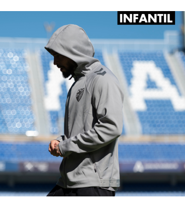 SUDADERA TRAVEL GRIS MALAGA CF -INFANTIL-