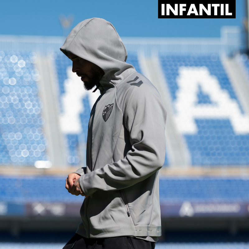 GREY TRAVEL HOODIE MALAGA CF -JUNIOR-