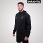 BLACK TRAVEL HOODIE MALAGA CF -JUNIOR-