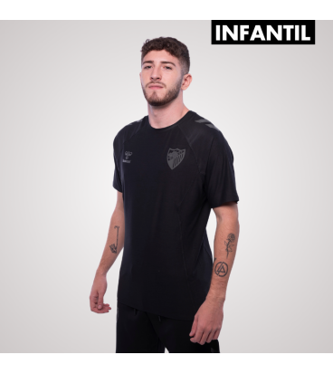 BLACK TRAVEL T-SHIRT MALAGA CF -JUNIOR-