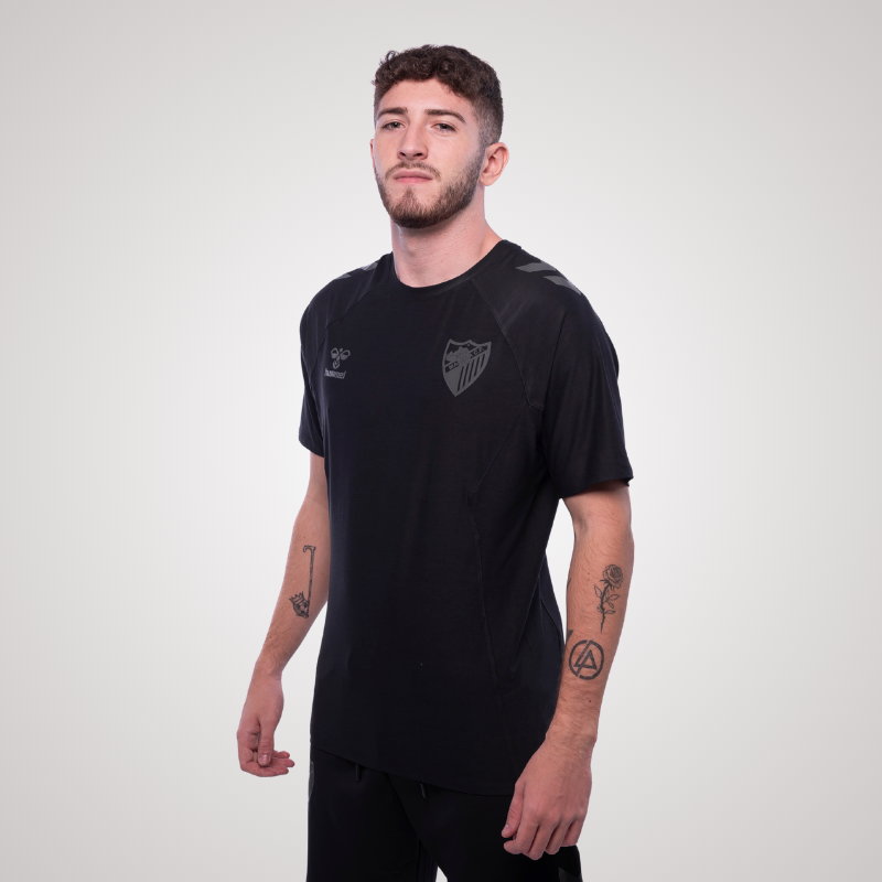 BLACK TRAVEL T-SHIRT MALAGA CF
