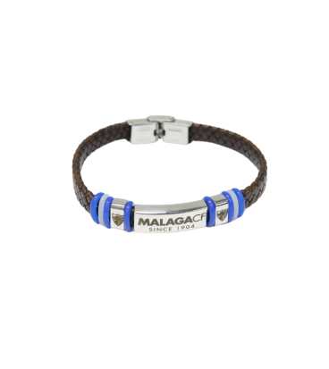 STEEL AND LEATHER BRACELET MALAGA CF
