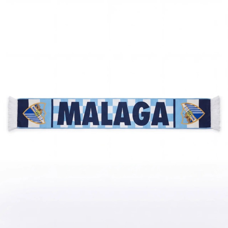 BUFANDA CUADROS Y RAYAS MALAGA CF
