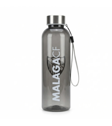 BOTELLA TRANSPARENTE NEGRA MALAGA CF