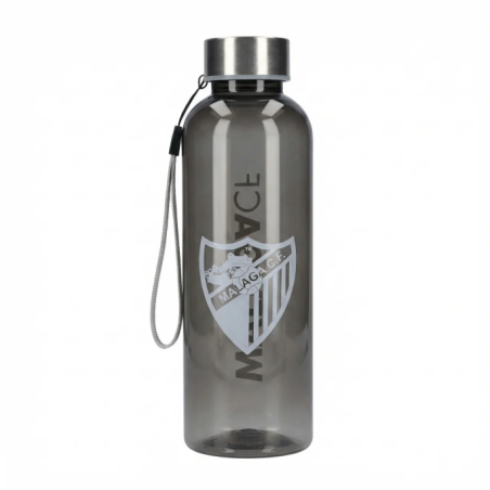 BOTELLA TRANSPARENTE NEGRA MALAGA CF