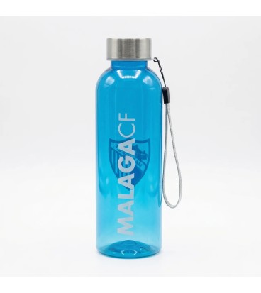 BOTELLA TRANSPARENTE AZUL MALAGA CF