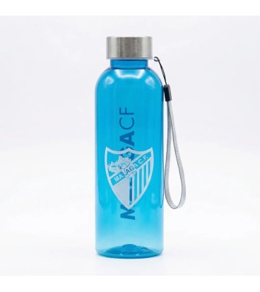 BOTELLA TRANSPARENTE AZUL MALAGA CF
