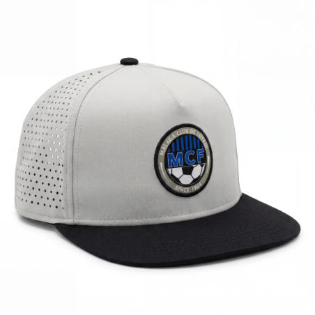 GORRA MALLA GRIS NEGRA