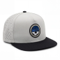 GORRA MALLA GRIS NEGRA