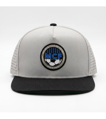 GORRA MALLA GRIS NEGRA