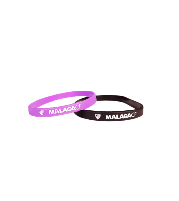 PACK 2 PULSERAS PEQUEÑAS MORADA/NEGRA