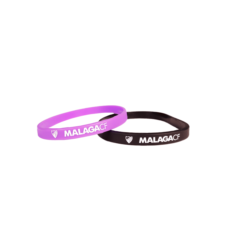 PACK 2 PULSERAS PEQUEÑAS MORADA/NEGRA