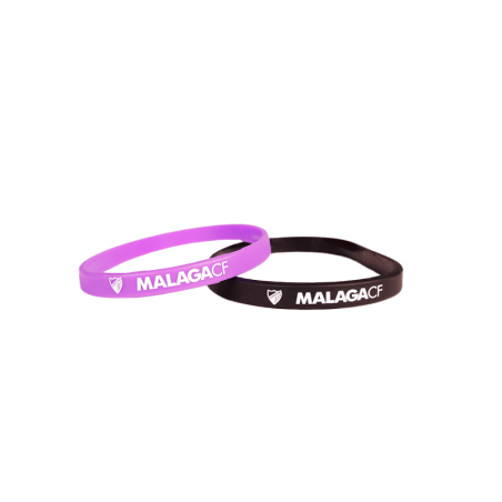 PACK 2 PULSERAS PEQUEÑAS MORADA/NEGRA