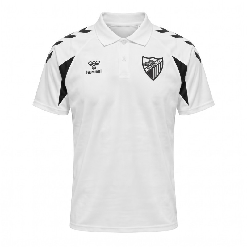 MÁLAGA CF CORE WHITE POLO SHIRT 2026/27