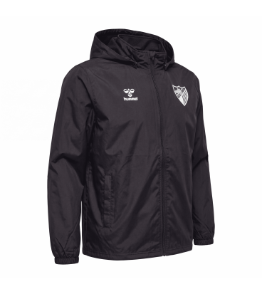 CHAQUETA CORTAVIENTOS ESSENTIAL NEGRO MALAGA CF 2026/27 - INFANTIL -