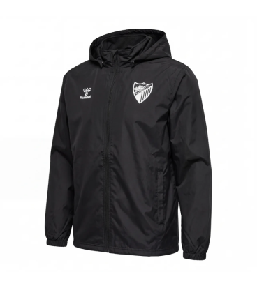 CHAQUETA CORTAVIENTOS ESSENTIAL NEGRO MALAGA CF 2026/27 - INFANTIL -