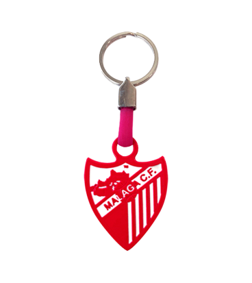 LLAVERO ESCUDO ROSA MALAGA CF