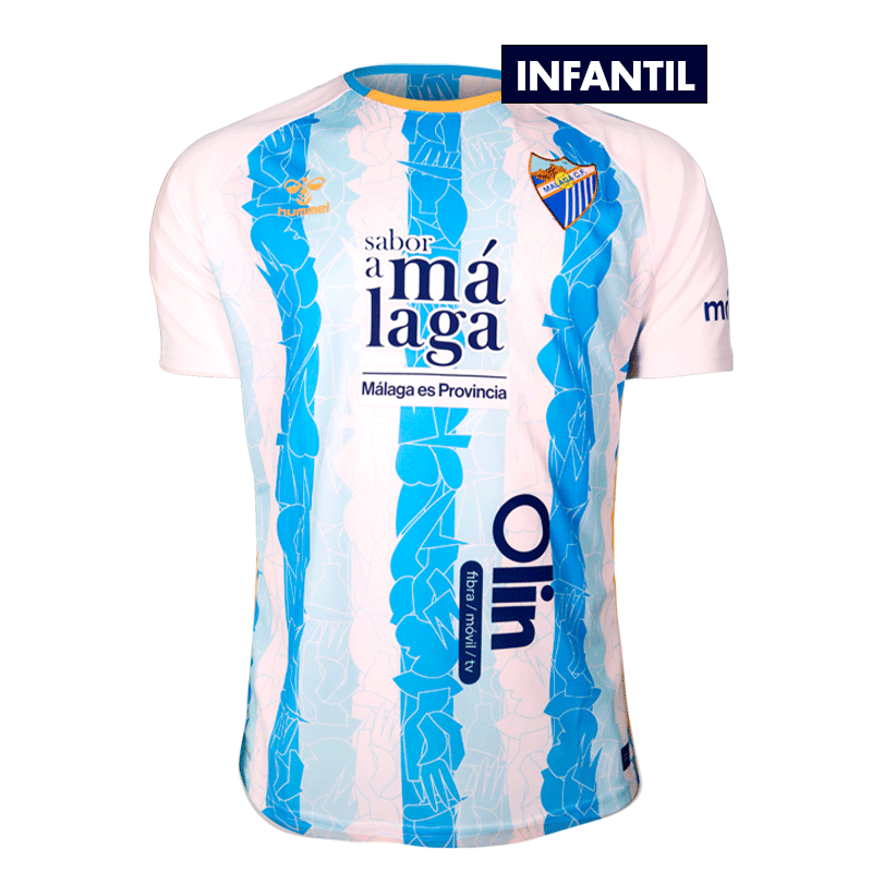 CAMISETA OFICIAL 1º EQUIPACION MALAGA CF 2024/25 -INFANTIL- CAMISETA OFICIAL 1º EQUIPACION MALAGA CF 2024/25 -INFANTIL-