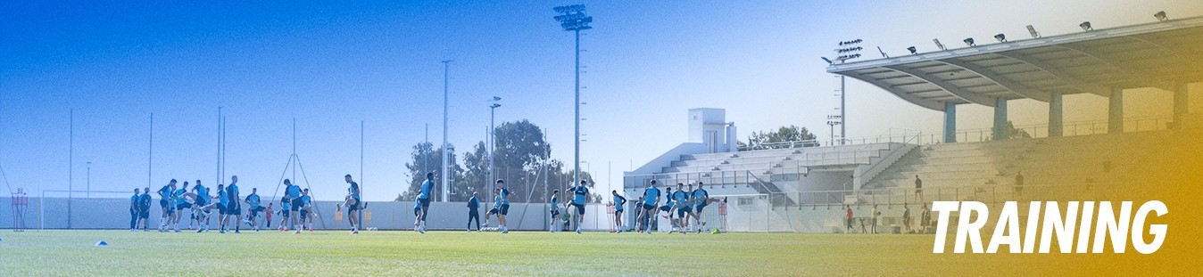 Training adulto del Málaga CF