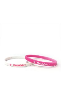 PACK 2 SILICONE BRACETES PINK/WHITE