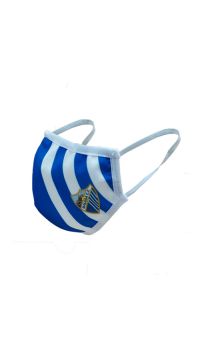 MCF BLUE & WHITE REUSABLE FACE MASK -ADULT-